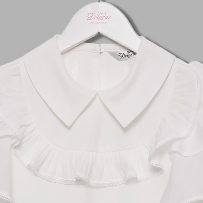 Блузка школьная для девочки Deloras С64287S молочная 4