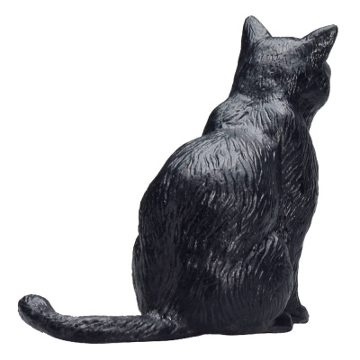 Фигурка Кошка чёрная сидящая Konik AMF1094