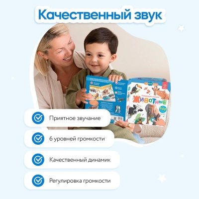 Говорящая интерактивная электронная книга Нажималка Животные BertToys FD140 4