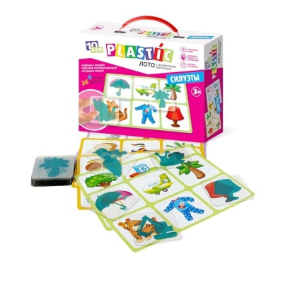 Лото пластик Силуэты Десятое Королевство 04007