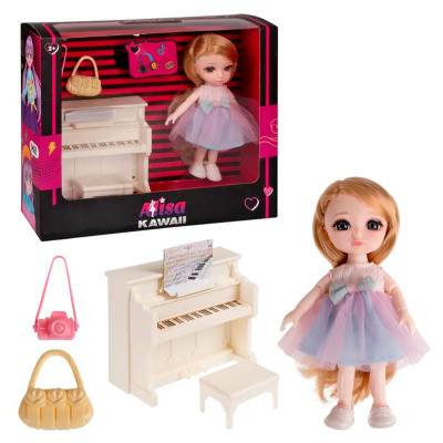 Игровой набор Alisa Kawaii mini Пианистка 1Toy Т24361