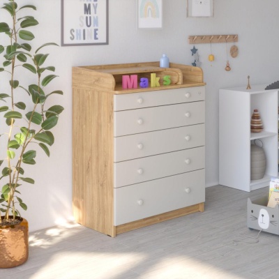 Комод с органайзером Атон Maks 805 дуб канзас-серый 05