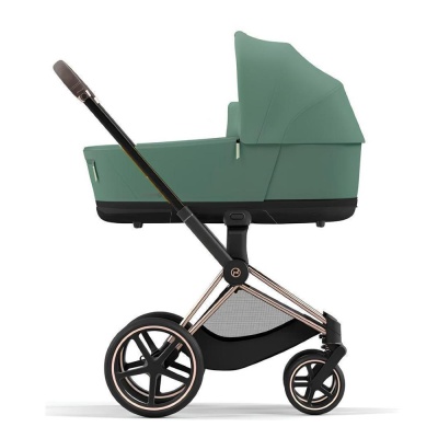 Коляска 2 в 1 Cybex Priam IV Rosegold Leaf Green