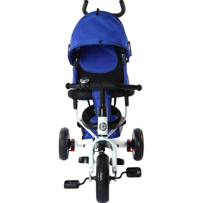 Велосипед трёхколёсный с родительской ручкой Velobibi Венера ВЛ-0872 синий 04