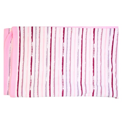 Пелёнка-плед двусторонняя Полоска Чуди Кидс 088123 розовый 02