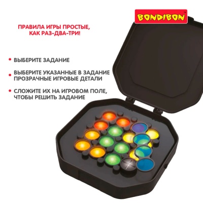 Игра настольная логическая Бонди Логика Цветовой Круг Bondibon ВВ6280