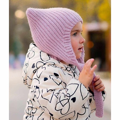 Шапка зимняя для девочки размер 44-46 Наследникъ НВ1037-ОРХ 4