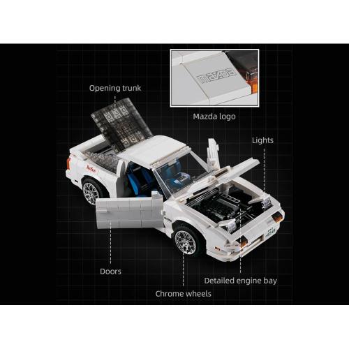 Конструктор CaDA Mazda RX-7 Savanna 1552 детали Double Eagle C61022W фото 3