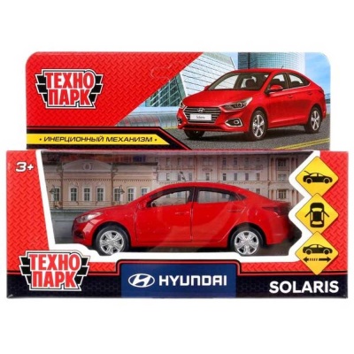 Машинка металлическая Hyundai Solaris Технопарк SOLARIS2-12-RD 4