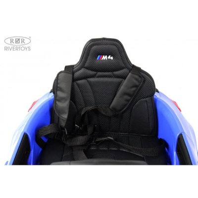 Детский электромобиль BMW M4 RiverToys A004AA синий