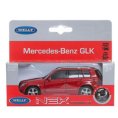 Машинка инерционная Mercedes-Benz GLK масштаб 1:38 Welly 43684W фото 4