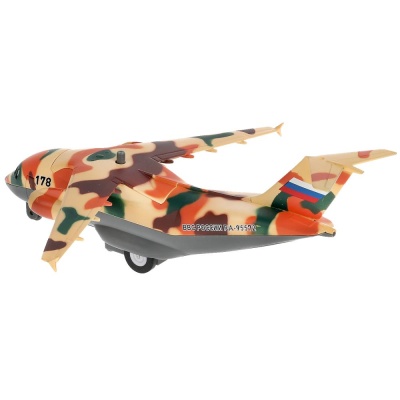 Модель металлическая Самолет военно-транспортный Технопарк PLANE-20MIL-BN 2