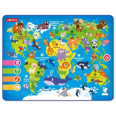 Развивающая игрушка Планшетик Мой первый атлас Азбукварик 3356 01