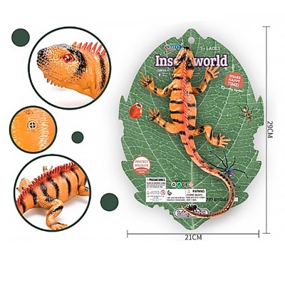 Ящерица на листе Наша игрушка 2305357