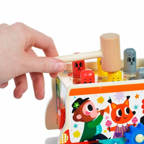 Музыкальная игрушка Стучалка Веселая машинка D1662 фото 3