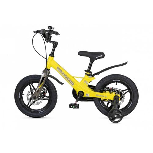 Велосипед детский Maxiscoo Space Deluxe Plus 14 MSC-S1441D жёлтый матовый фото 3