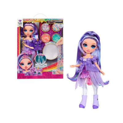 Кукла Шиммерс Виолет фиолетовая с аксессуарами RAINBOW 68383 2