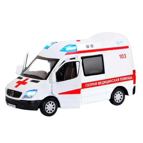 Машинка металлическая Mercedes Sprinter Скорая помощь Автопанорама JB1251275 фото 2