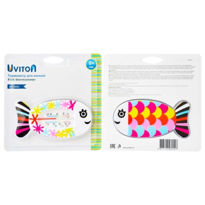 Двухсторонний термометр для воды Китенок Uviton 0053 2