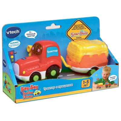 Трактор с прицепом для сена Vtech 80-152326