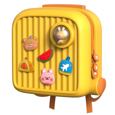 Рюкзак детский с выдвижной ручкой Koool К33 жёлтый 2