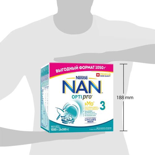 Детская смесь Nestle NAN 3 Optipro с 12 мес 1050 гр фото 4