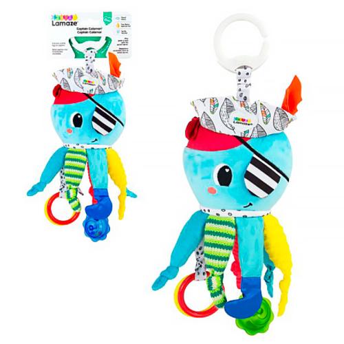 Игрушка с подвесом для малышей Капитан Кальмар развивающая Lamaze Tomy 65963 фото 3