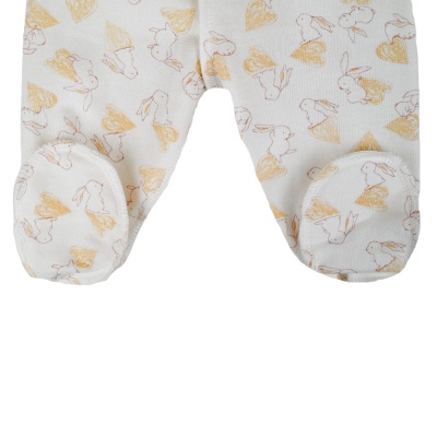 Ползунки Зайцы с сердцами Чуди Кидс 102423 белый 02