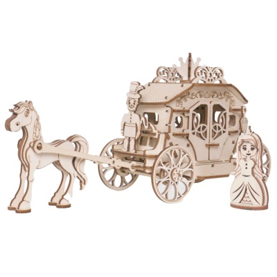 Конструктор из дерева Маленькая карета 79 деталей Lemmo 0104 1