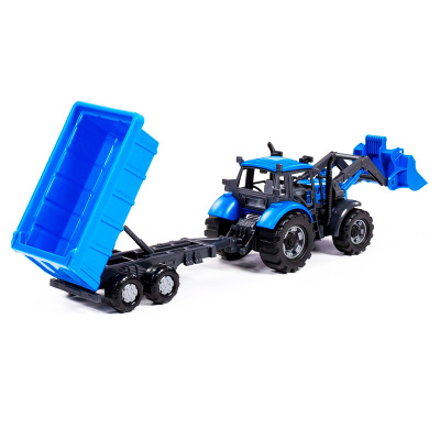 Машинка Трактор Прогресс с прицепом Полесье 91833 3