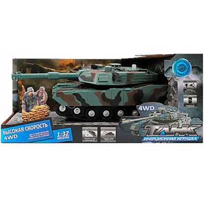 Танк инерционный свет звук Наша Игрушка 6506-2 4