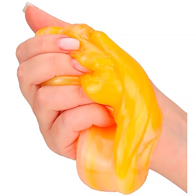 Слайм Лапка с блёстками Рыжий кот ИСМ-3500 2