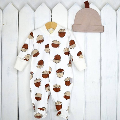 Комплект для новорожденных Жёлуди, р.56 Baby boom КН93/1-И-1