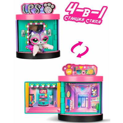 Игровой набор Littlest Pet Shop Станция Стиля Панда Шиншилла Енот Hasbro 00722_LPS 3