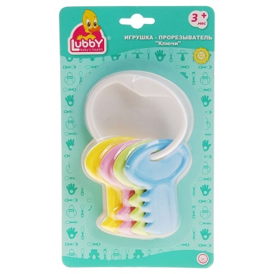 Прорезыватель-погремушка Ключи Lubby 4629