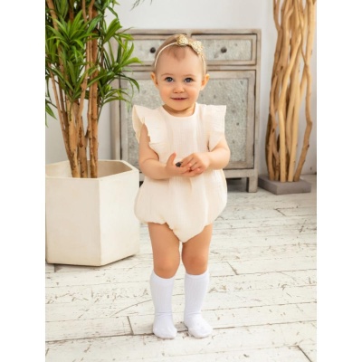 Песочник-боди из муслина Carrot 10002196 кремовый 05