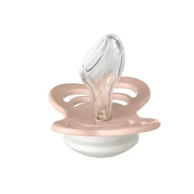 Соска-пустышка силиконовая ночная 6+ месяцев BIBS Couture Blush Glow 1510256 2