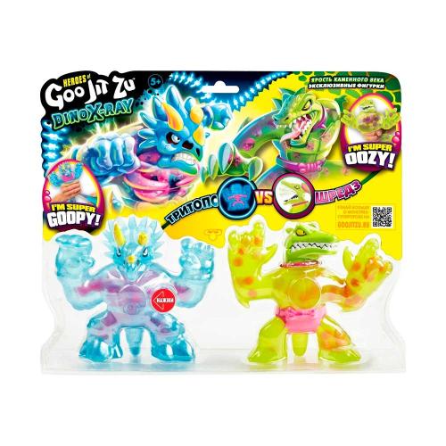 Игровой набор Тритопс и Шредз Дино Икс-Рэй GooJitZu 40044 фото 6