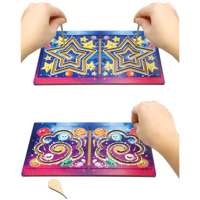 Деревянная игрушка Межполушар доска Звездная Галактика Рыжий кот Н00178