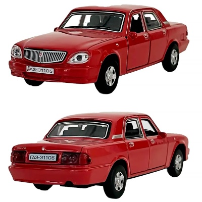 Машина металлическая инерционная Волга ГАЗ 31105 12 см Технопарк 3110-12-RD 3