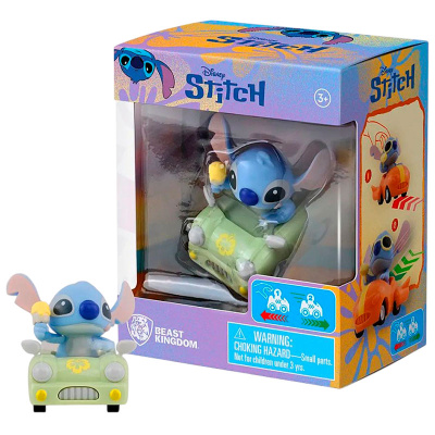 Игрушка-фигурка Малыши-герои Стич на зеленой машинке Yume 16741_YM 4