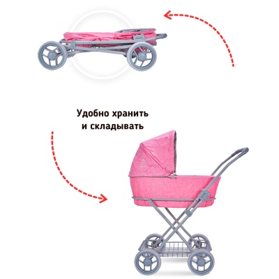 Коляска для кукол классическая с сумкой Mixy Buggy Boom 8019-2226 5