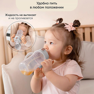 Поильник непроливайка с трубочкой Paomma 18 PDB115 5