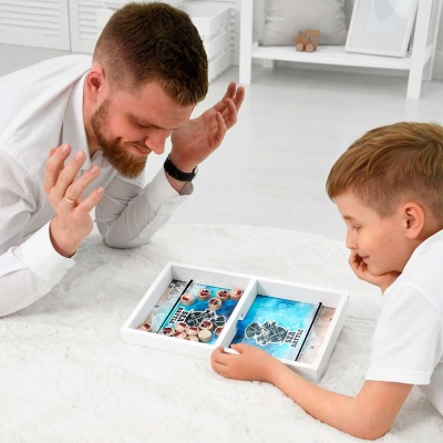 Настольная игра Mega Toys Морской бой ПК Лидер 18404