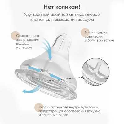 Стеклянная детская бутылочка для кормления 0+ Paomma GB112 160 мл 3