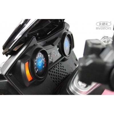 Детский электромотоцикл RiverToys М111БХ розовый