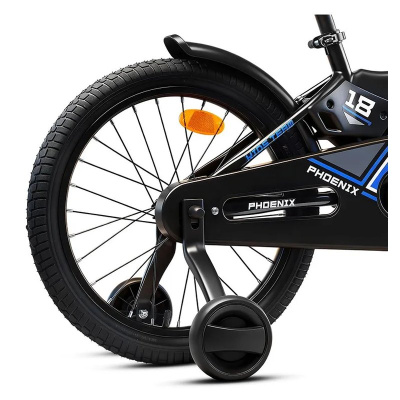 Велосипед двухколёсный 18 Rocket Phoenix 18.PHOENIX.BK/BL.26 чёрно-синий 04