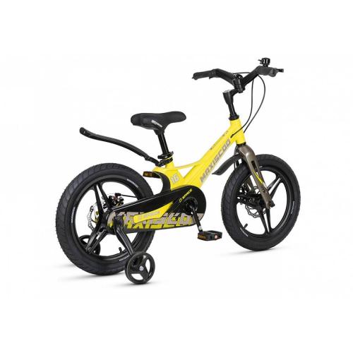 Велосипед детский Maxiscoo Space Deluxe 16 MSC-S1641D жёлтый матовый фото 4
