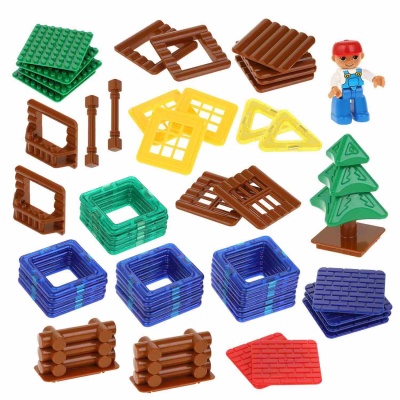 Магнитный конструктор Домик в лесу On time 45050 4