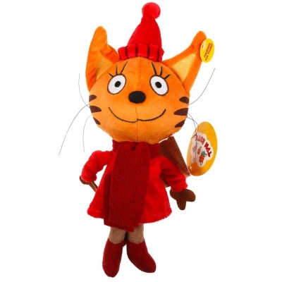 Мягкая озвученная игрушка Три Кота Карамелька в зимней одежде 16 см Мульти-Пульти A20218-16 02